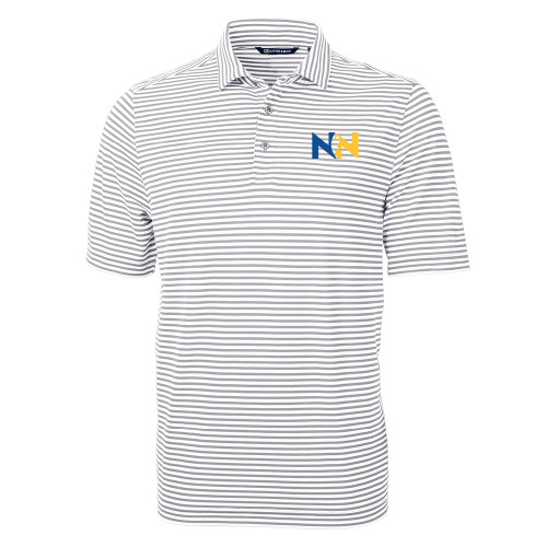  C&B Grey Virtue Eco Pique Stripe Polo - Near North Health Primary Mark