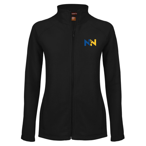  Womens Black Fleece Full Zip Jacket - Near North Health Primary Mark