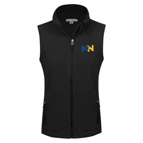  Womens Black Fleece Full Zip Vest - Near North Health Primary Mark