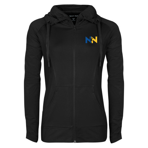  Womens Black Sport Wick Stretch Full Zip Jacket - Near North Health Primary Mark