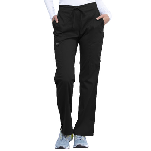  Womens Black Revolution Scrub Pants BLANK - BLANK LOGO FOR SCRUBS