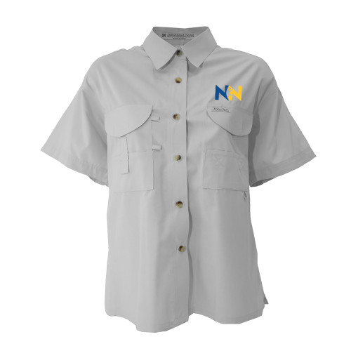  Womens White Fishing Shirt Performance Short Sleeve  - Near North Health Primary Mark