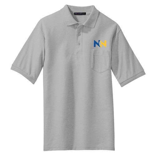  Grey Silk Touch Polo w/ Pocket - Near North Health Primary Mark