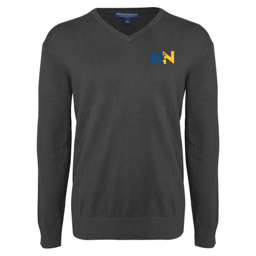  Charcoal Heather VNeck Sweater - Near North Health Primary Mark