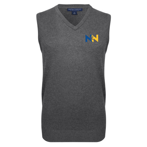  Charcoal VNeck Sweater Vest - Near North Health Primary Mark