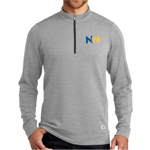  OGIO Grey Heather Luuma 1/2 Zip Fleece - Near North Health Primary Mark