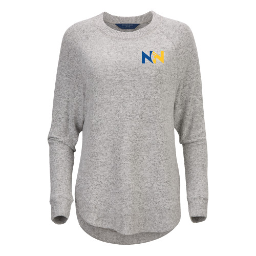  Boxercraft Womens Oxford Grey Heather Cuddle Oversized Crew - Near North Health Primary Mark
