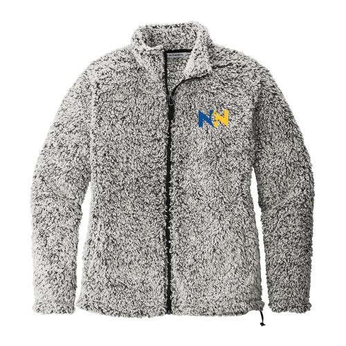  Womens Grey Heather Cozy Fleece Jacket - Near North Health Primary Mark