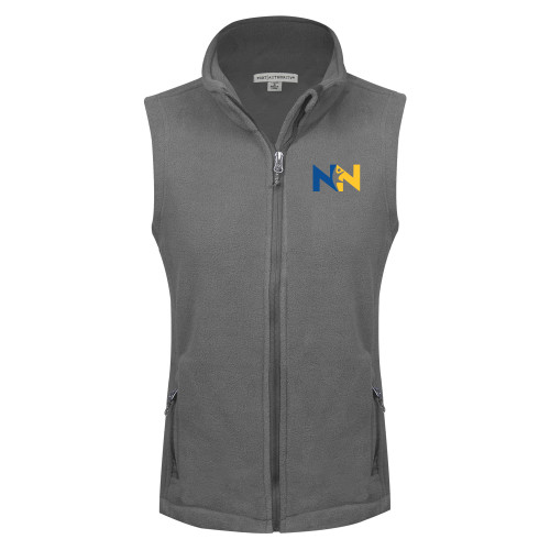  Womens Charcoal Fleece Full Zip Vest - Near North Health Primary Mark