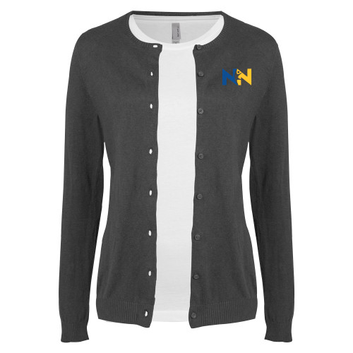  Womens Charcoal Cardigan Sweater - Near North Health Primary Mark