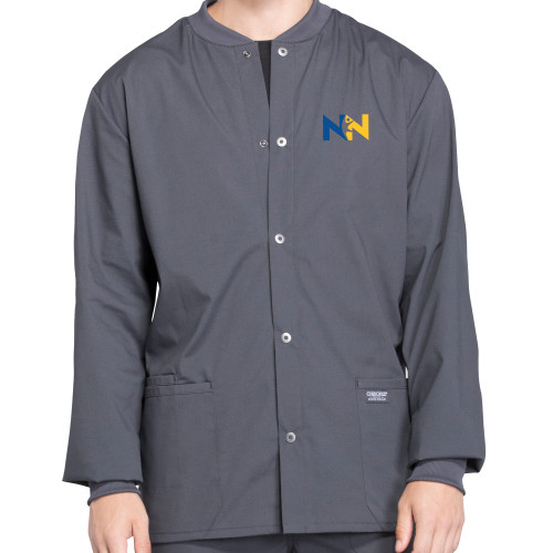  Unisex Pewter Snap Front Jacket - Near North Health Primary Mark