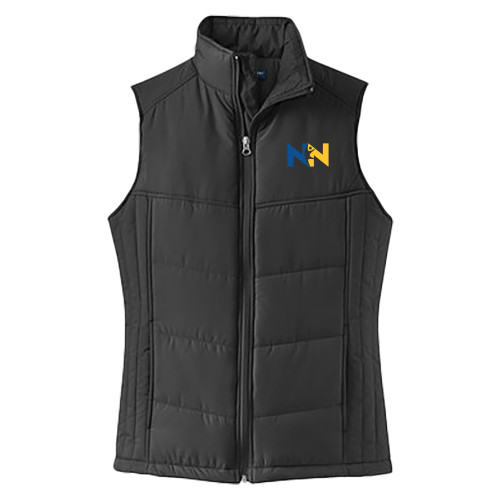  Womens Black Puffer Vest - Near North Health Primary Mark