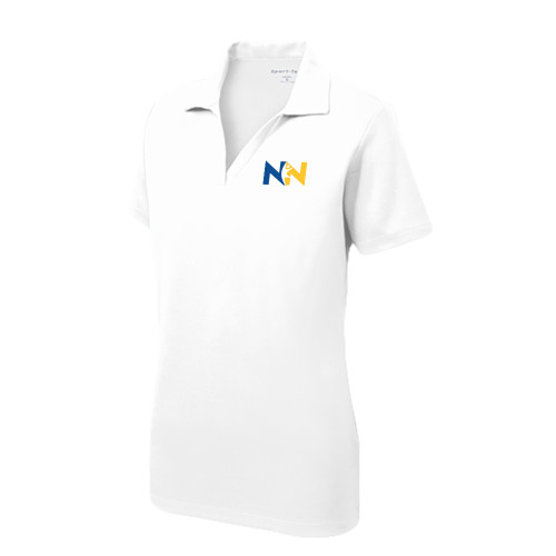  Womens White Dry Mesh Polo - Near North Health Primary Mark