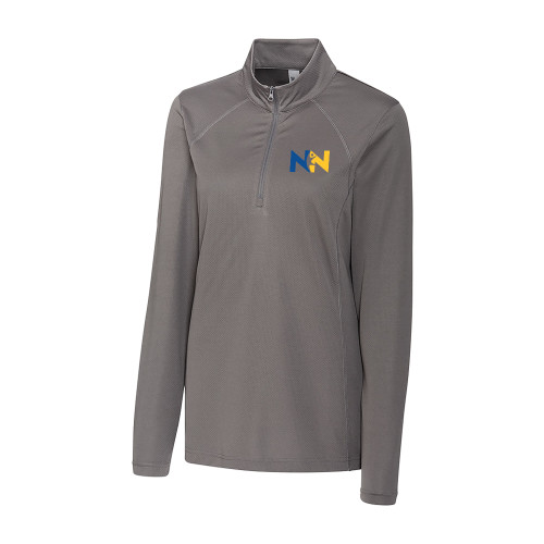  C&B Womens Titan Grey Clique Ice Pique Half Zip - Near North Health Primary Mark