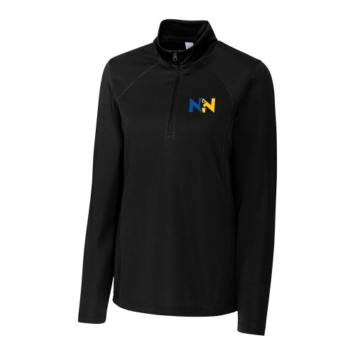  C&B Womens Black Clique Ice Pique Half Zip - Near North Health Primary Mark