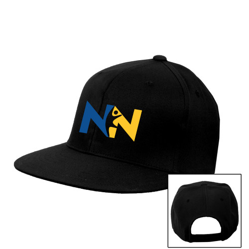  Black Flat Bill Snapback Hat - Near North Health Primary Mark