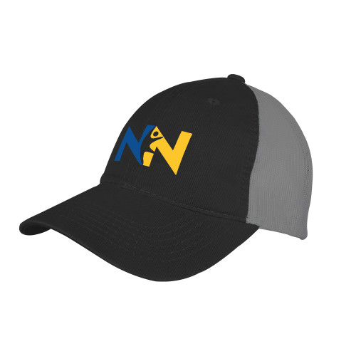  Black/Charcoal Mesh Back Unstructured Low Profile Hat - Near North Health Primary Mark