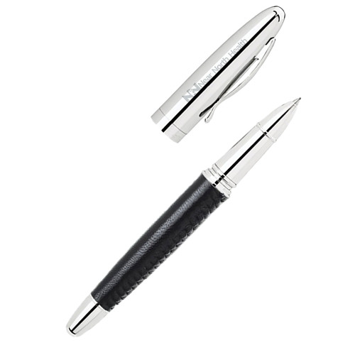  Bettoni Avante Black Rollerball Pen - Near North Health Flat Engraved