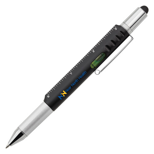  6 in 1 Black Ballpoint Pen - Near North Health Flat