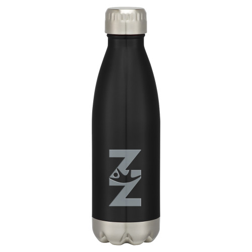  Swig Stainless Steel Black Bottle 16oz - Near North Health Primary Mark Engraved