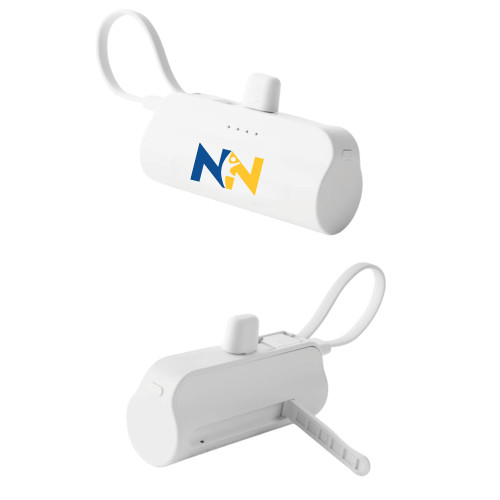  Sidekick White 4500 mAh Power Bank - Near North Health Primary Mark