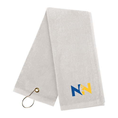  White Golf Towel - Near North Health Primary Mark