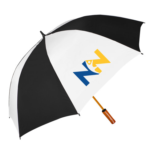  64 Inch Black/White Umbrella - Near North Health Primary Mark