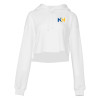Thumbnail image for  Bella + Canvas Womens White Cropped Fleece Hood