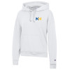 Thumbnail image for  Champion Womens White Powerblend Pullover Hood