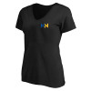 Thumbnail image for  Womens Plus Black V Neck T Shirt
