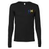 Thumbnail image for  Bella + Canvas Black Jersey Cotton Long Sleeve T Shirt