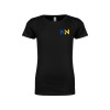 Thumbnail image for  Next Level Girls Black Fashion Fit T Shirt