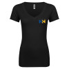 Thumbnail image for  Next Level Womens Black Ideal V Tee