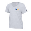 Thumbnail image for  Champion Womens  Oxford Grey Core VNeck Tee