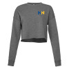 Thumbnail image for  Bella + Canvas Womens Deep Heather Cropped Fleece Crew