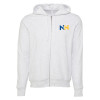 Thumbnail image for  Bella + Canvas Ash Grey Full Zip Hood