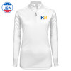 Thumbnail image for  Syntrel Womens White Interlock 1/4 Zip