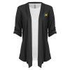 Thumbnail image for  Womens Grey Drape Front Cardigan Sweater