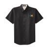 Thumbnail image for  Black Twill Button Down Short Sleeve