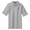 Thumbnail image for  Grey Silk Touch Polo w/ Pocket