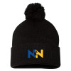 Thumbnail image for  Sportsman Black Pom Pom Cuffed Beanie