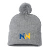 Thumbnail image for  Sportsman Heather Grey Pom Pom Cuffed Beanie