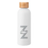 Thumbnail image for  Blair White Stainless Steel Bottle w/ Bamboo Lid 17 oz