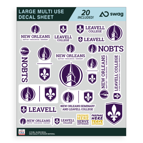  Large Multi Use Decal Sheet - NOBTS Large Sticker Sheet