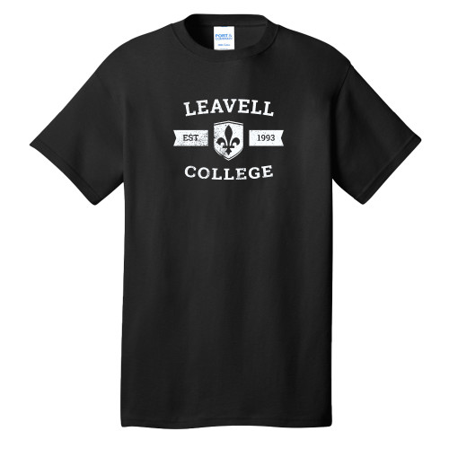  Extended Black T Shirt - Leavell College Distressed