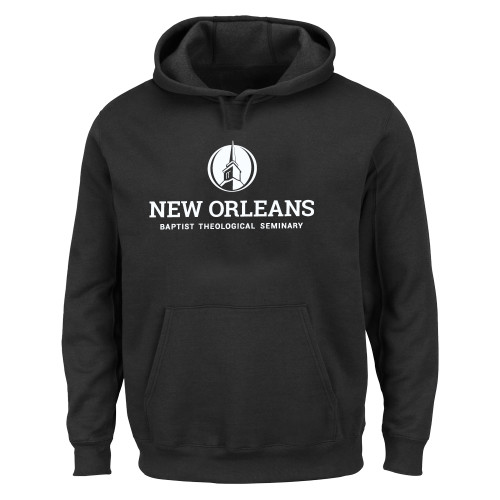  Extended Black Hoodie - NOBTS Primary Mark Stacked