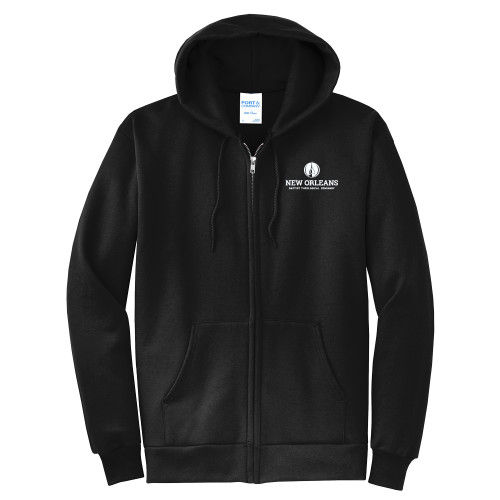 NOBTS Extended Black Fleece Full Zip Hoodie-4XL