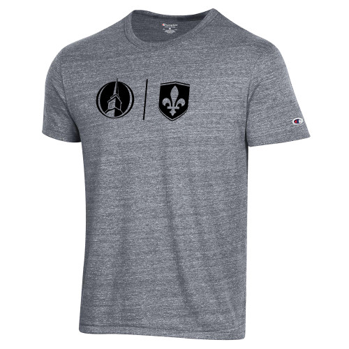  Champion Triblend Gunsmoke Heather T Shirt - Steeple & Shield
