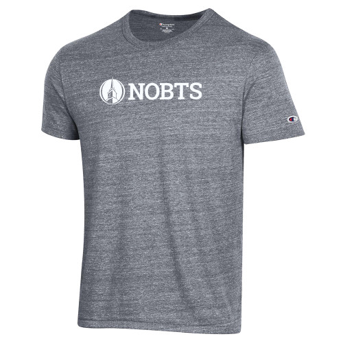 Champion Triblend Gunsmoke Heather T Shirt - NOBTS Wordmark