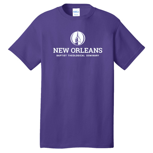  Extended Purple T Shirt - NOBTS Primary Mark Stacked